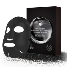 Máscara facial hidratante de limpeza profunda purificação de poros Máscara facial de ácido hialurônico preto